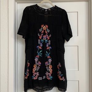 Free People Embroidered Dress - XS